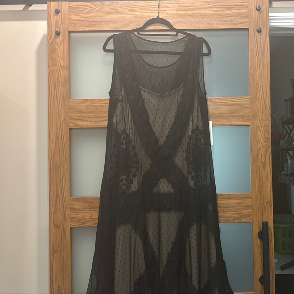 Elegant Black Sheer Dress